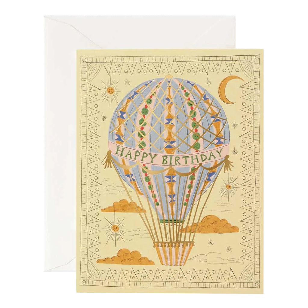 Rifle Paper Co. Hot Air Balloon Birthday Card