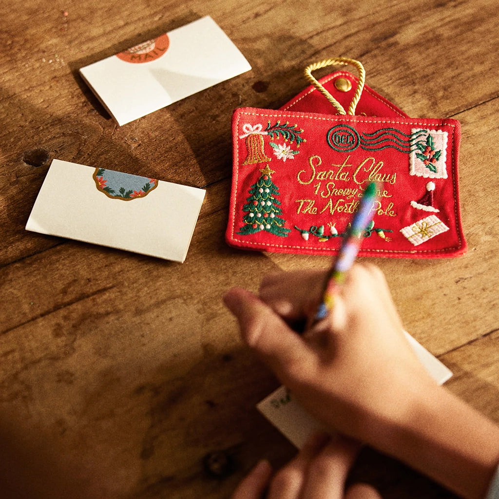 Rifle Paper Co. Santa Letter Embroidered Ornament