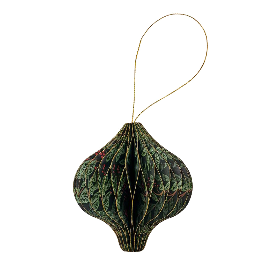 Rifle Paper Co. Set Of 5 Christmastide Honeycomb Ornaments