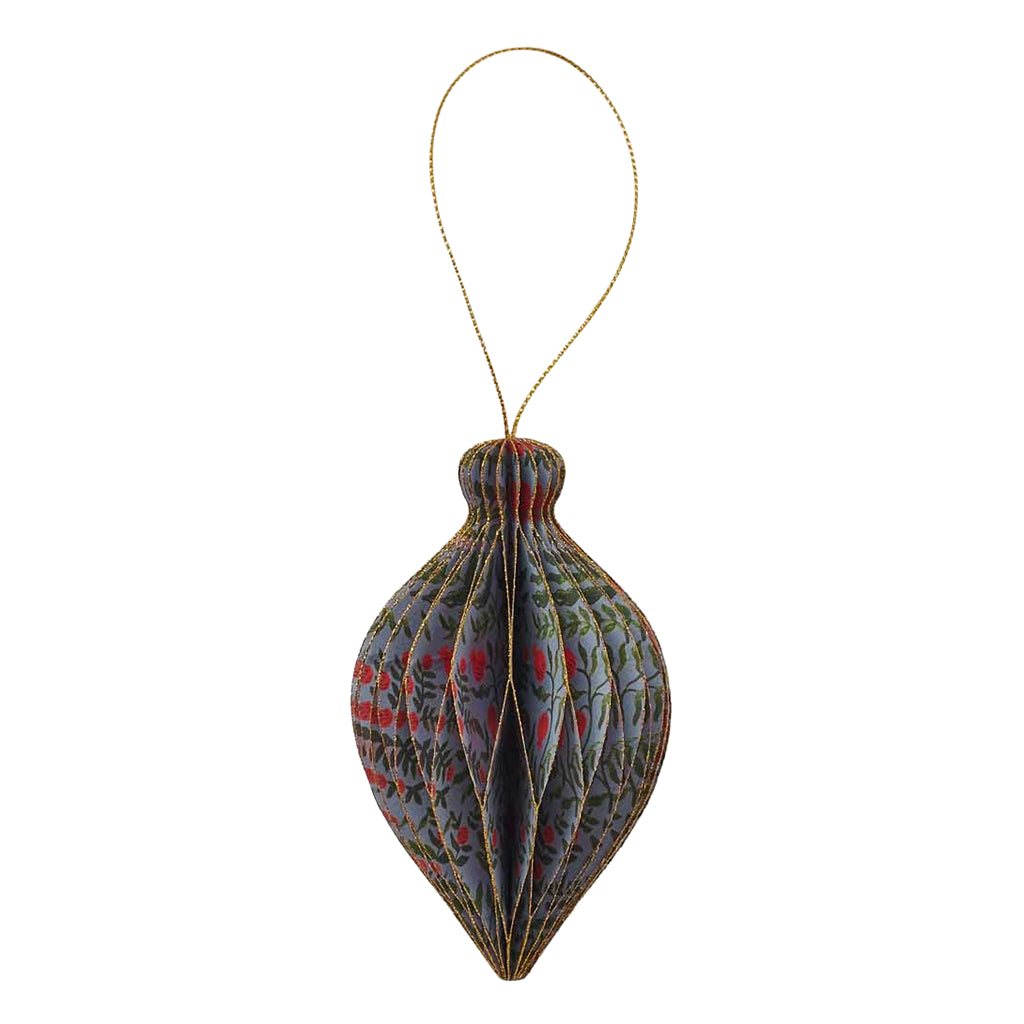 Rifle Paper Co. Set Of 5 Christmastide Honeycomb Ornaments