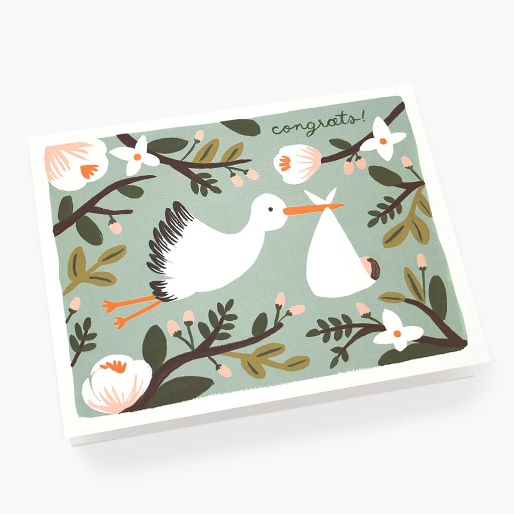 Rifle Paper Co. Congrats Stork Card