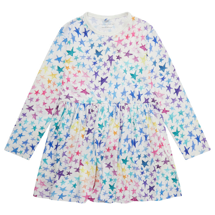 Stella McCartney Child Scribble Stars Dress Multicolour