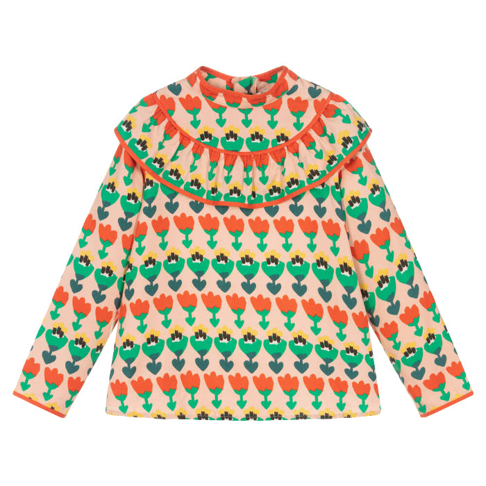 Stella McCartney Child Frill Shirt Multicolour Tulip Print