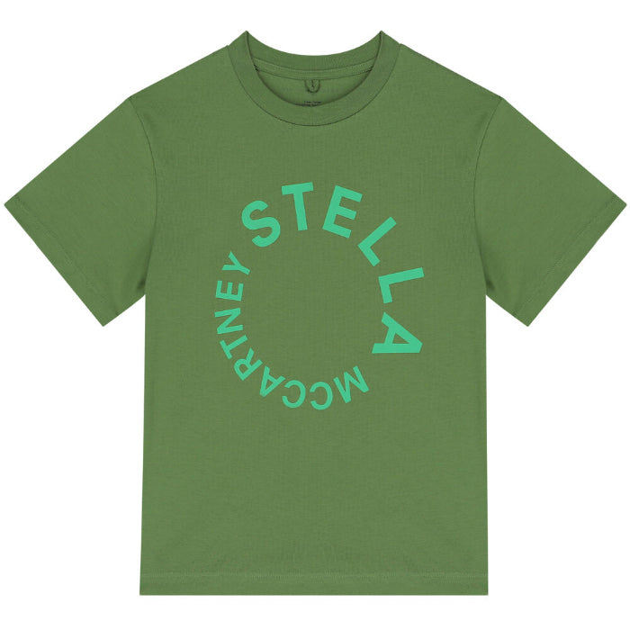 Stella McCartney Child Logo Disc T-shirt Green