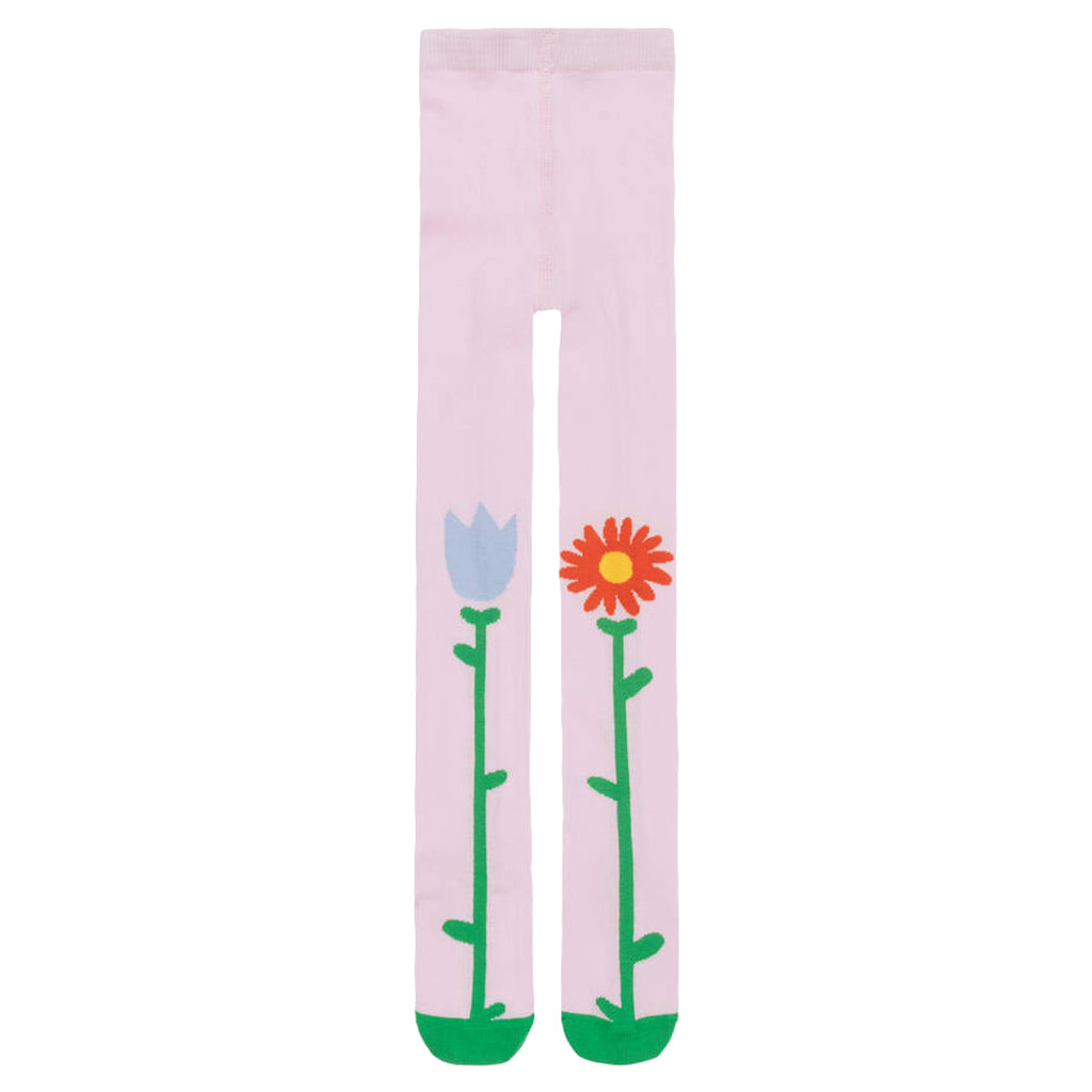 Stella McCartney Child Tights With Flowers Pink