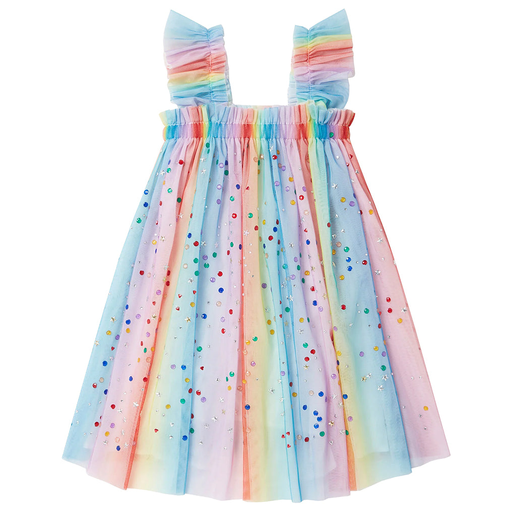 Stella McCartney Child Tulle Dress Rainbow