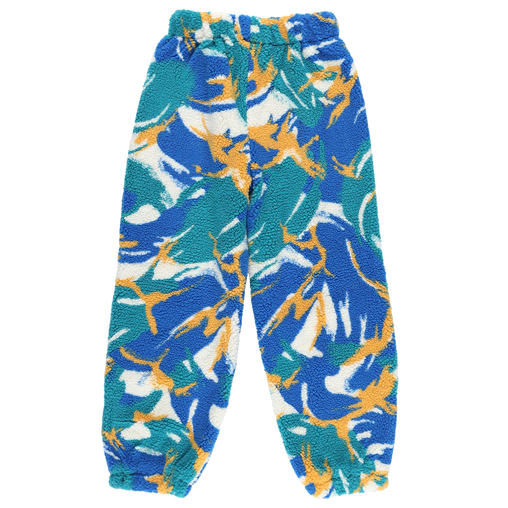 Stella McCartney Child Teddy Fleece Sweatpants Multicoloured Camo Print