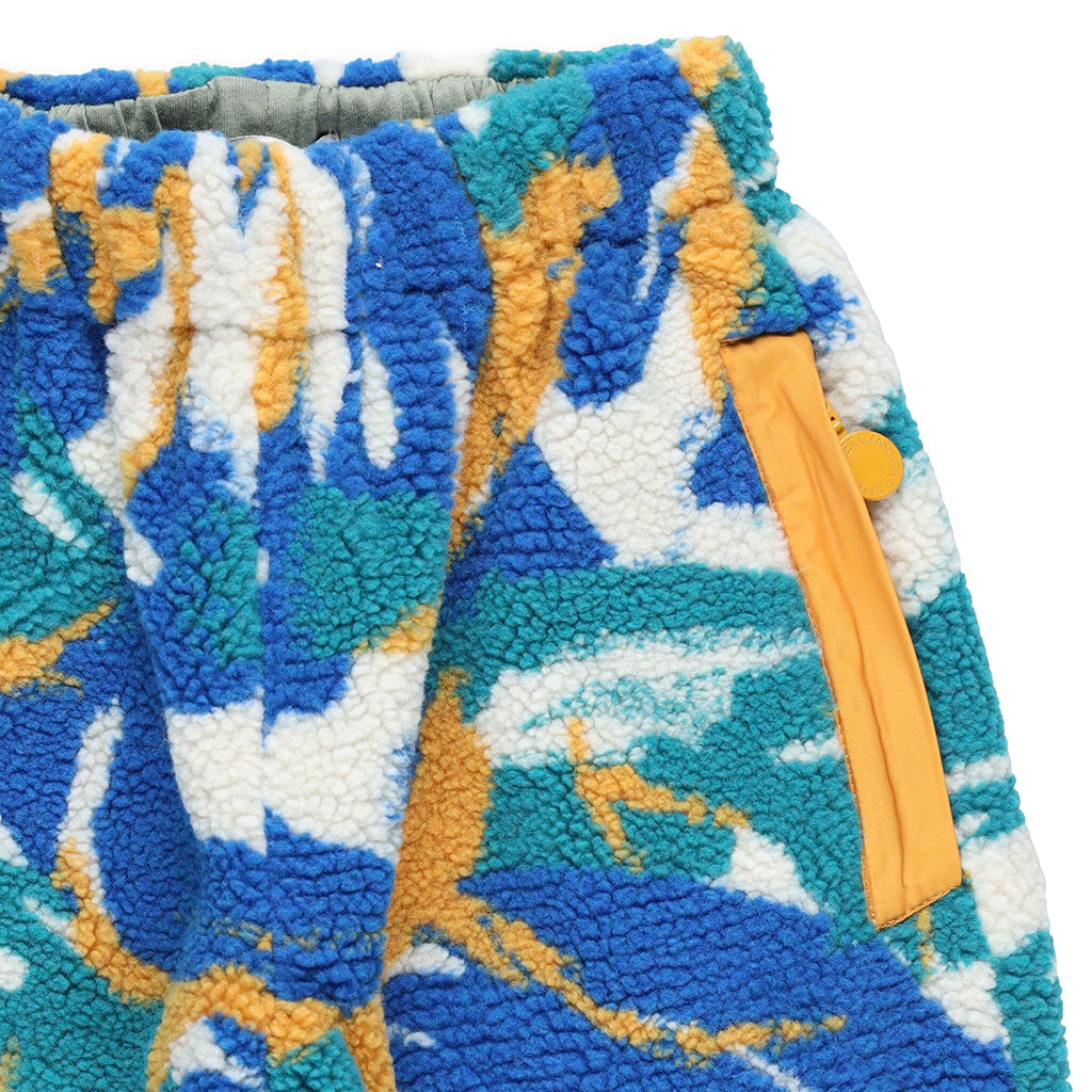 Stella McCartney Child Teddy Fleece Sweatpants Multicoloured Camo Print