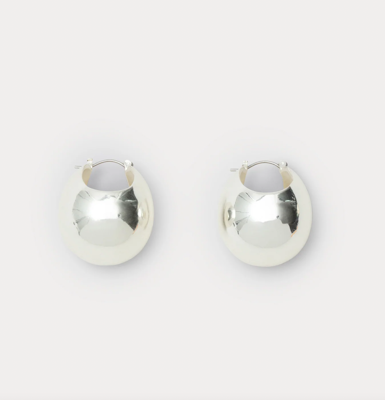 Rachel Comey Woman Large Keel Hoop Earrings Silver