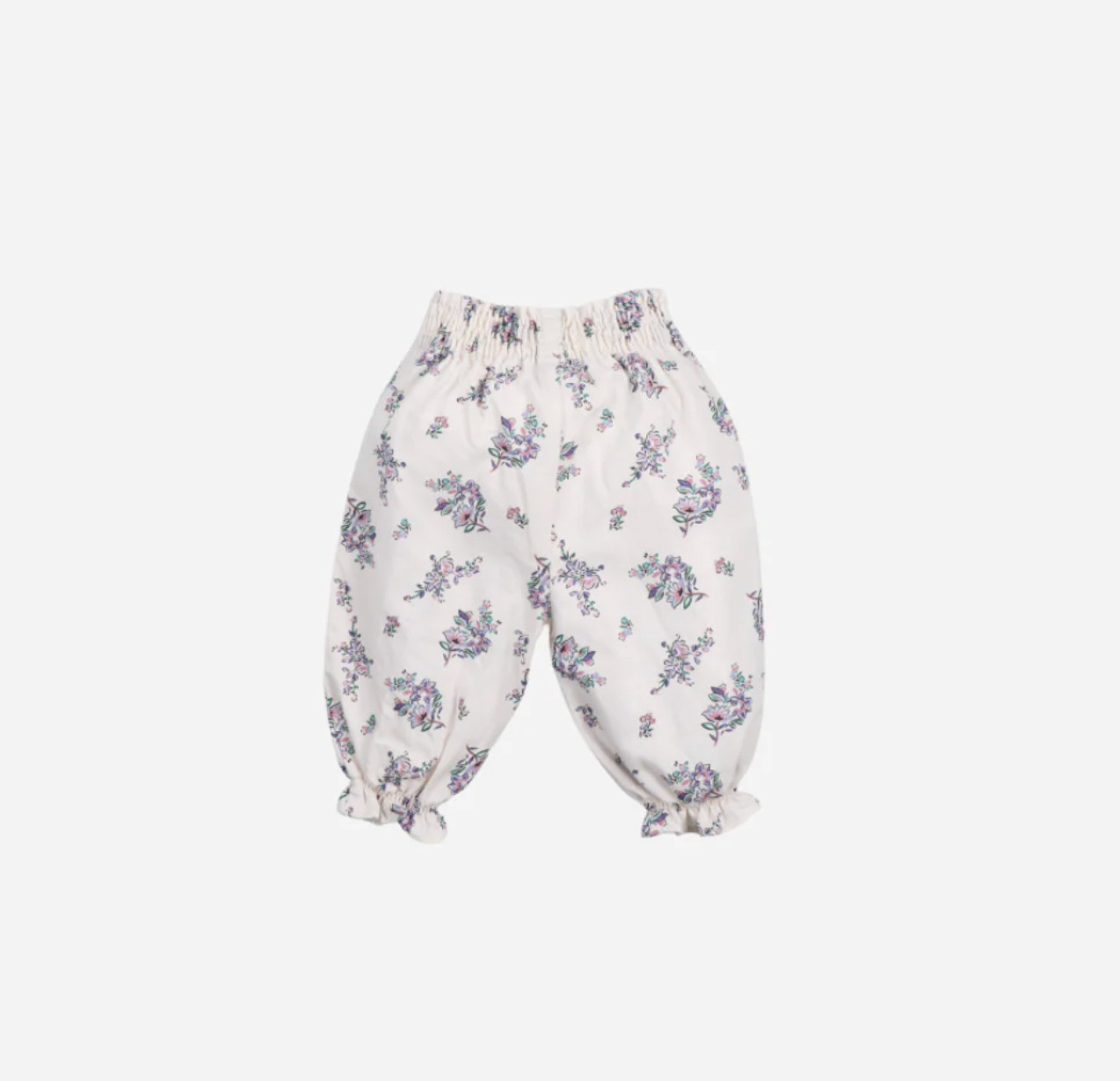 The New Society Baby Emma Pants Cream Floral Print