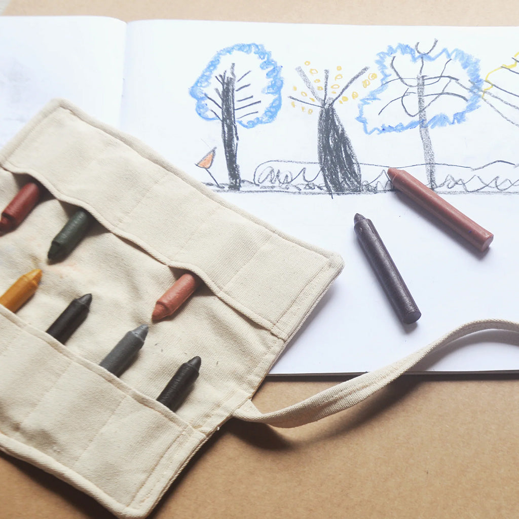 Smilogy Natural Beeswax Standard Crayons Set of 10