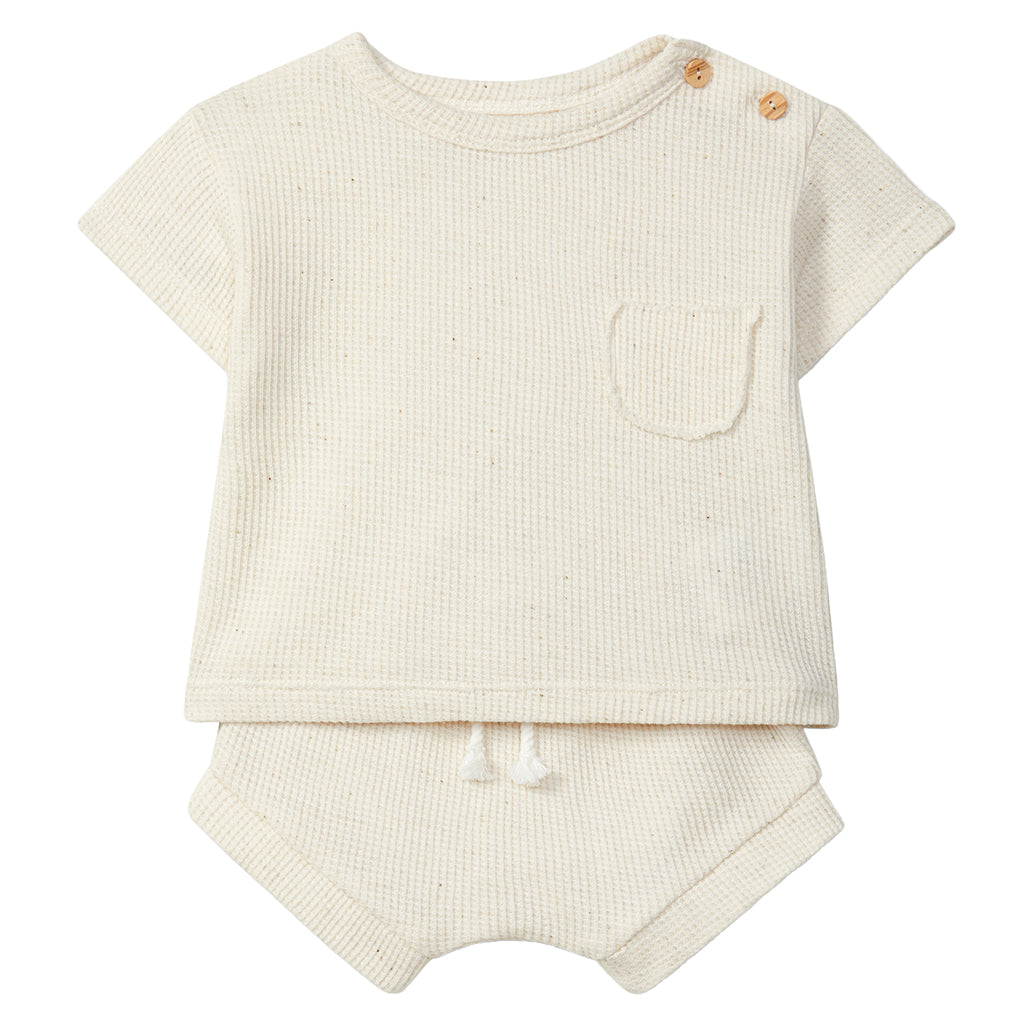 Snug Baby Two Piece Set Linen Cream