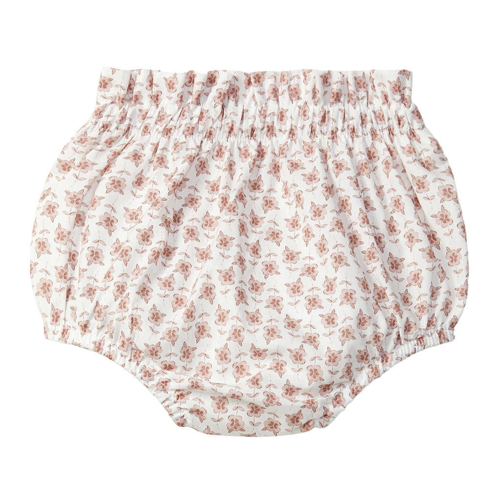 Snug Baby Bloomers Old Rose Pink Floral Print