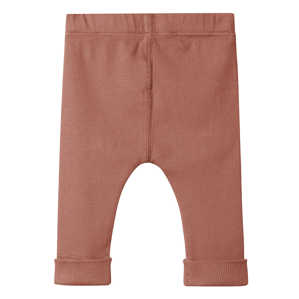 Snug Baby Leggings Terracotta Red