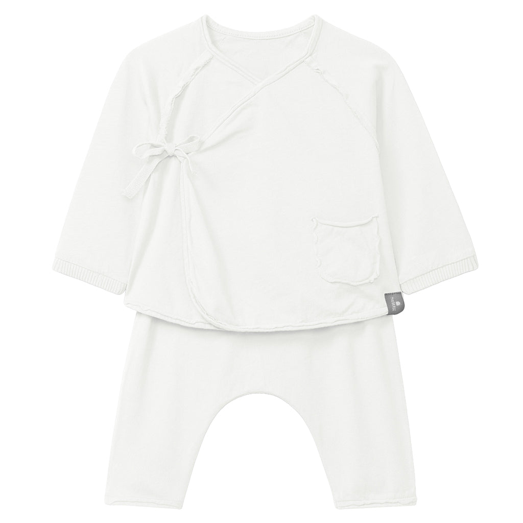 Snug Baby Two Piece Wrap Set White