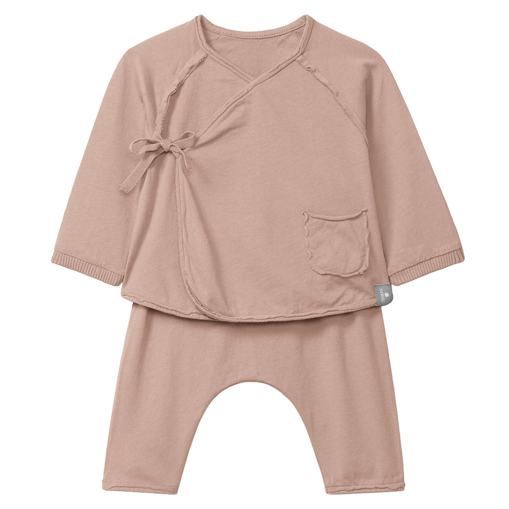Snug Baby Two Piece Wrap Set Old Rose Pink