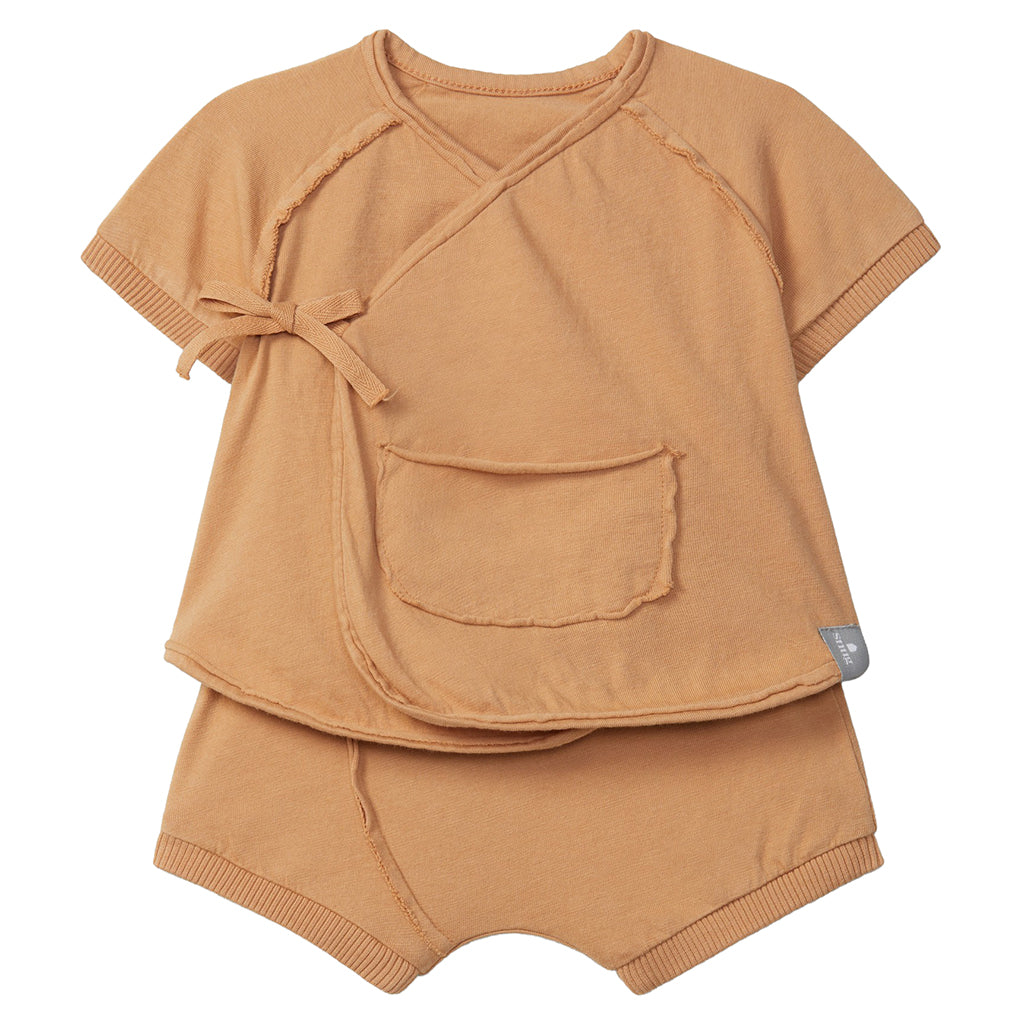 Snug Baby Two Piece Set Ochre Yellow