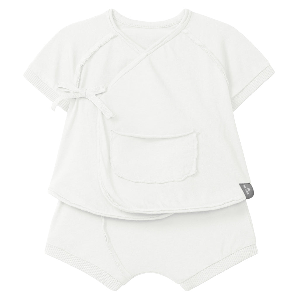 Snug Baby Two Piece Set White
