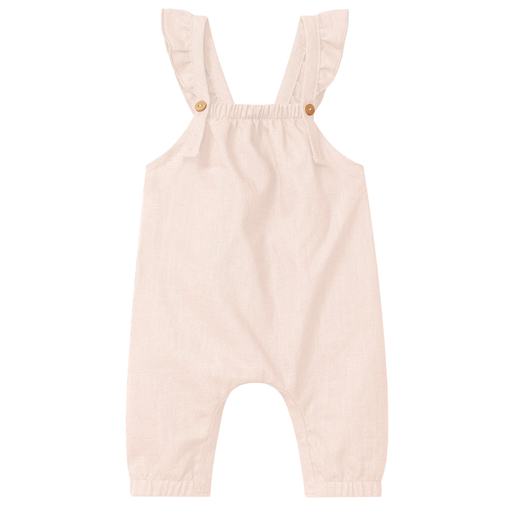 Snug Baby And Child Plain Jumpsuit With Ruffle Pink