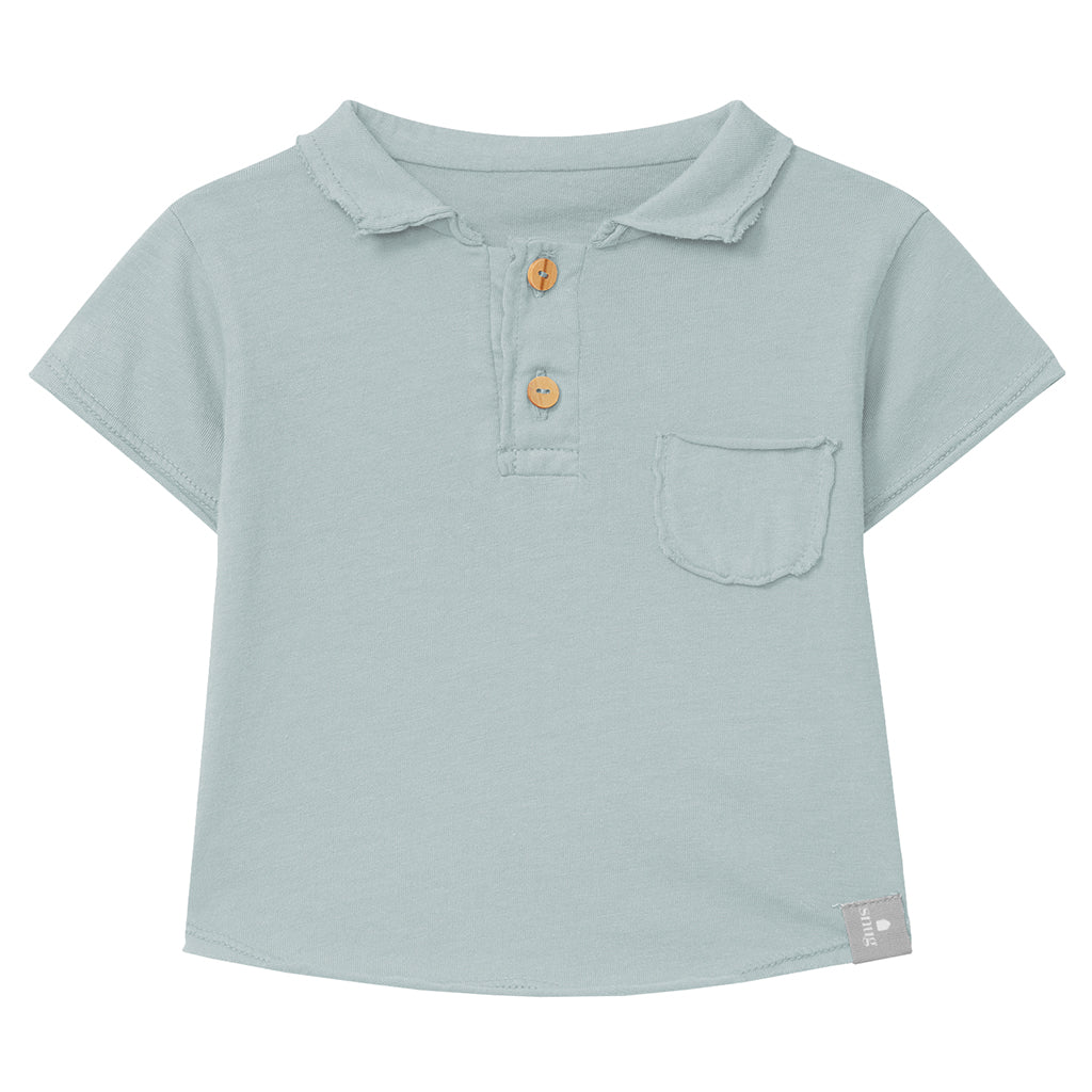 Snug Baby And Child Polo T-shirt With Pocket Mint Blue