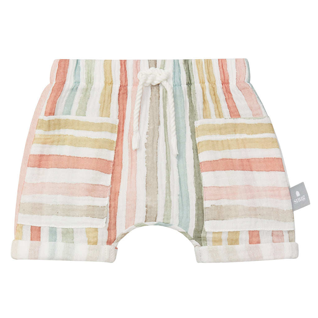 Snug Baby And Child Shorts Multicolour Stripes