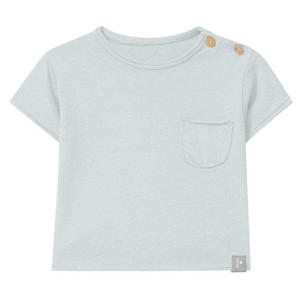 Snug Baby And Child T-shirt With Pocket Blue