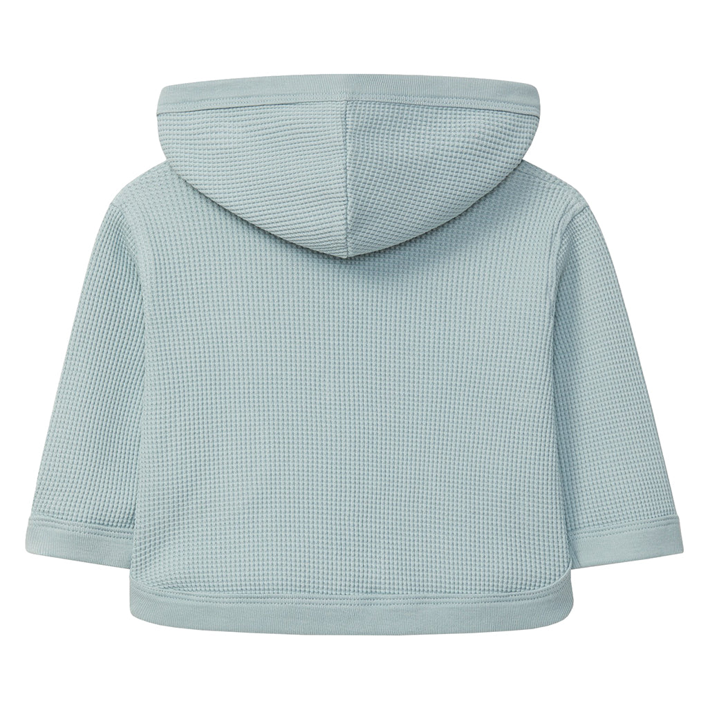 Snug Baby And Child Waffle Hooded Jacket Mint Blue