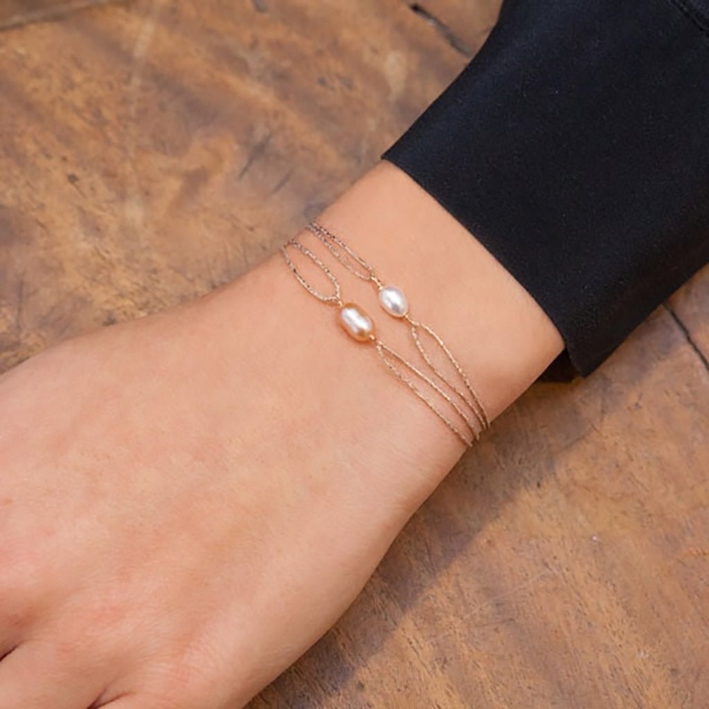 Sophie Deschamps Bijoux Lagoon Bracelet White Mother of Pearl