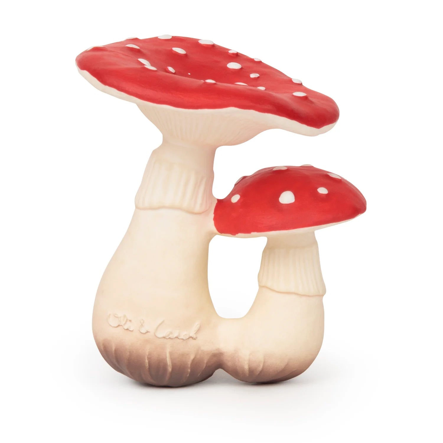 Oli&Carol Natural Rubber Teething Toy Spot the Mushroom