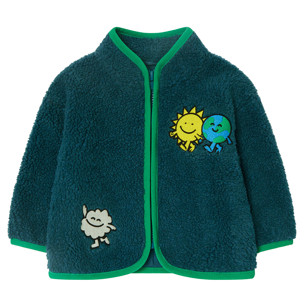 Stella McCartney Baby Boy Teddy Jacket Stay Earthy Blue