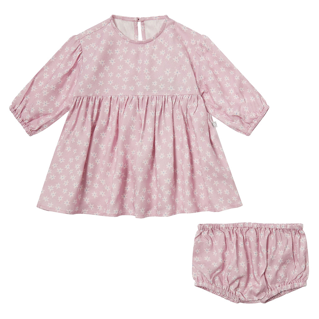 Stella McCartney Baby Dress With Bloomers Floral Print Pink