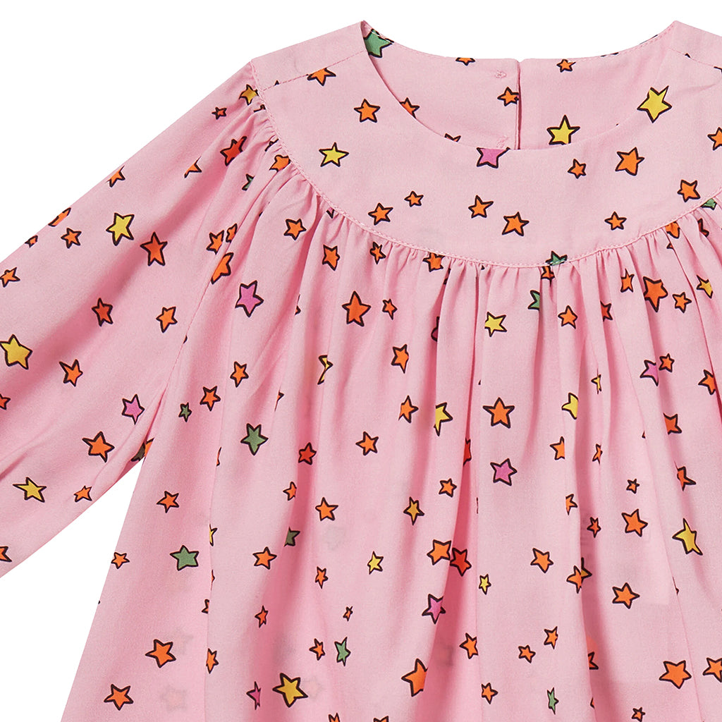 Stella McCartney Baby Dress With Bloomers Star Print Pink