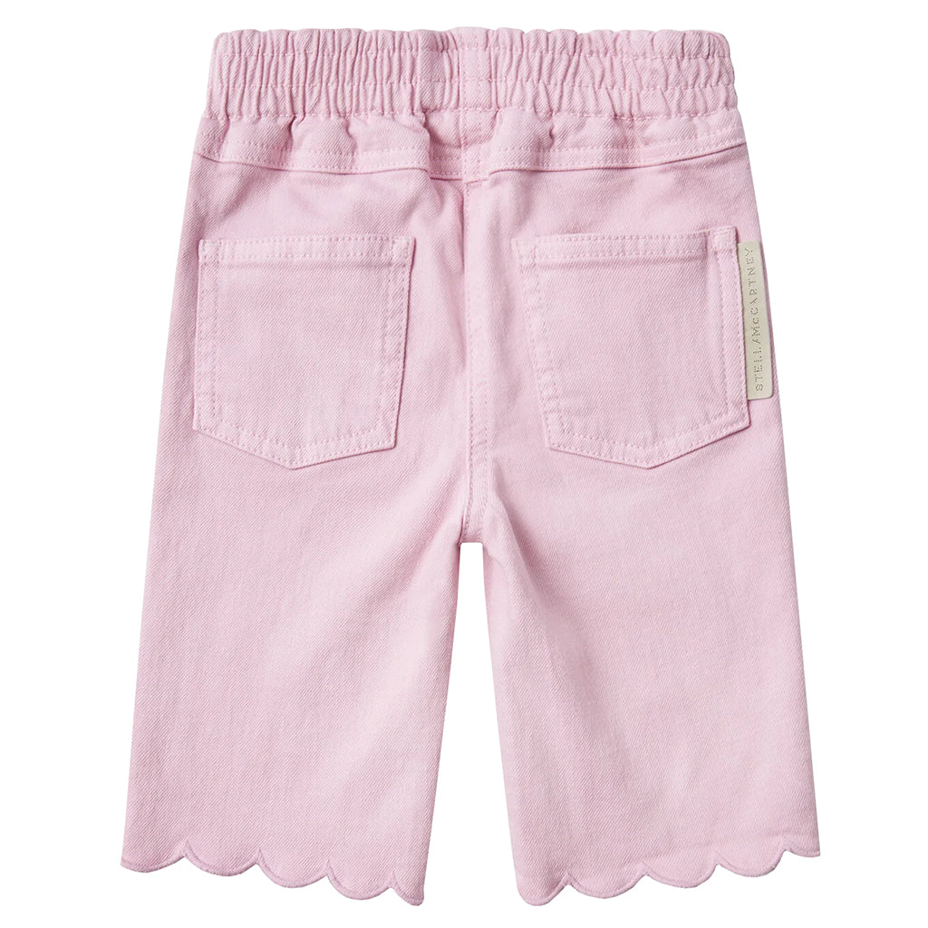 Stella McCartney Baby Pants With Scalloped Hem Pink