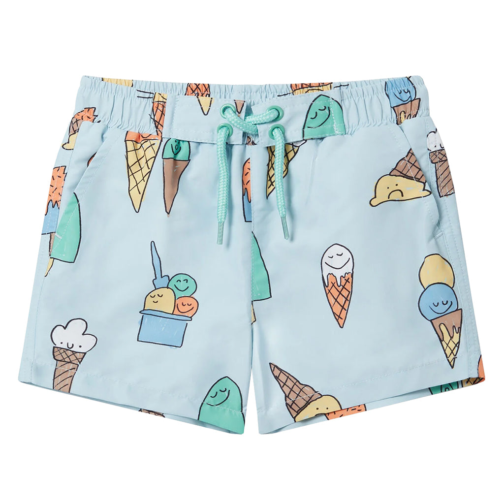 Stella McCartney Baby Swim Shorts Ice Cream Print Blue