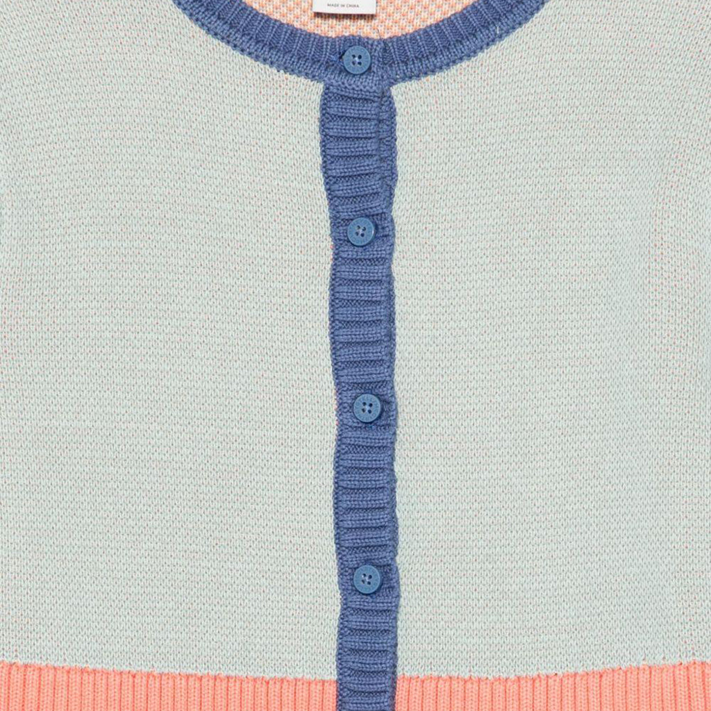 Stella McCartney Child Colourblock Cardigan With Birds Multicolour