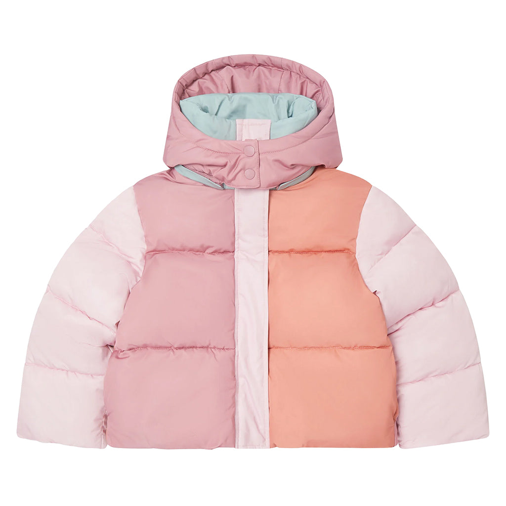 Stella McCartney Child Colourblock Puffer Jacket Pink