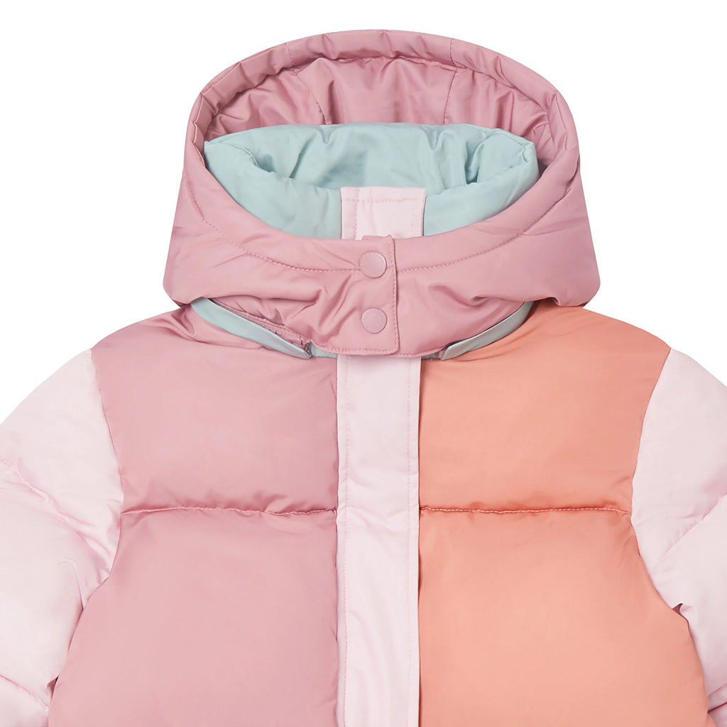 Stella McCartney Child Colourblock Puffer Jacket Pink