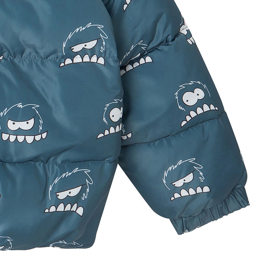 Stella McCartney Child Puffer Jacket Yeti Print Blue