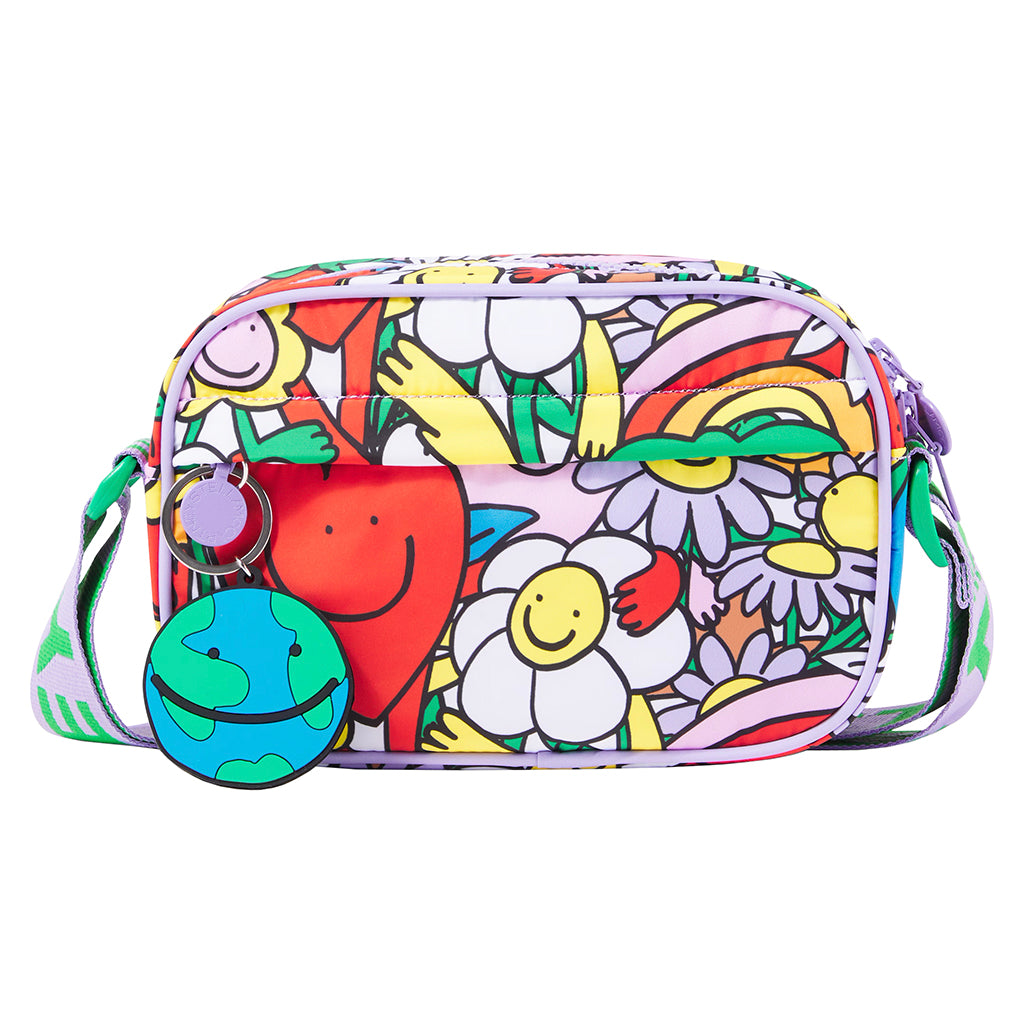 Stella McCartney Child Shoulder Bag With Earth Gang Print Multicolour