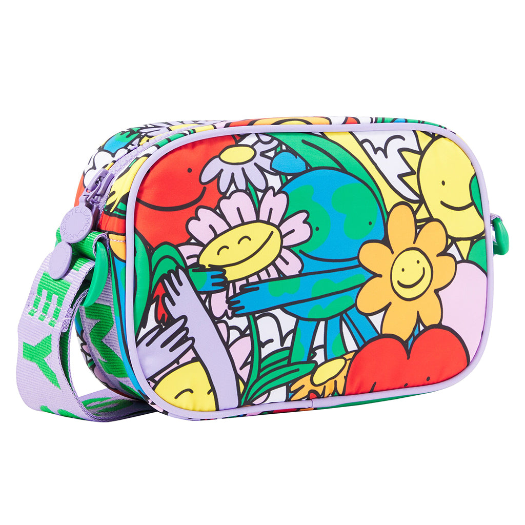 Stella McCartney Child Shoulder Bag With Earth Gang Print Multicolour