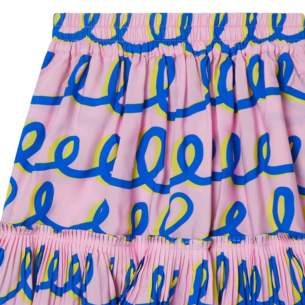Stella McCartney Child Skirt With Squiggle Print Pink