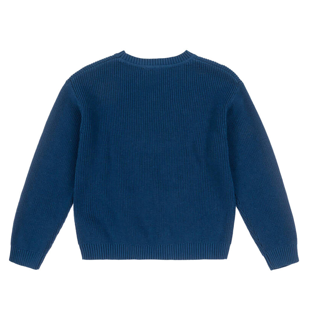 Stella McCartney Child Sweater With Yeti Patch Navy Blue