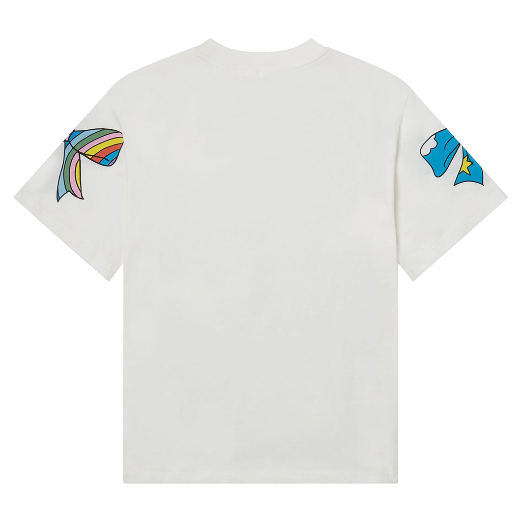 Stella McCartney Child T-shirt With Bow Print Ivory White
