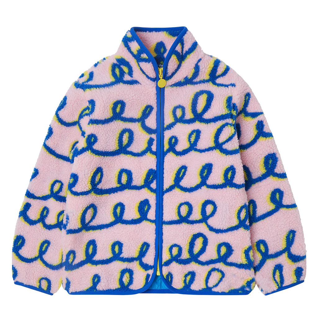 Stella McCartney Child Teddy Jacket Squiggle Print Pink