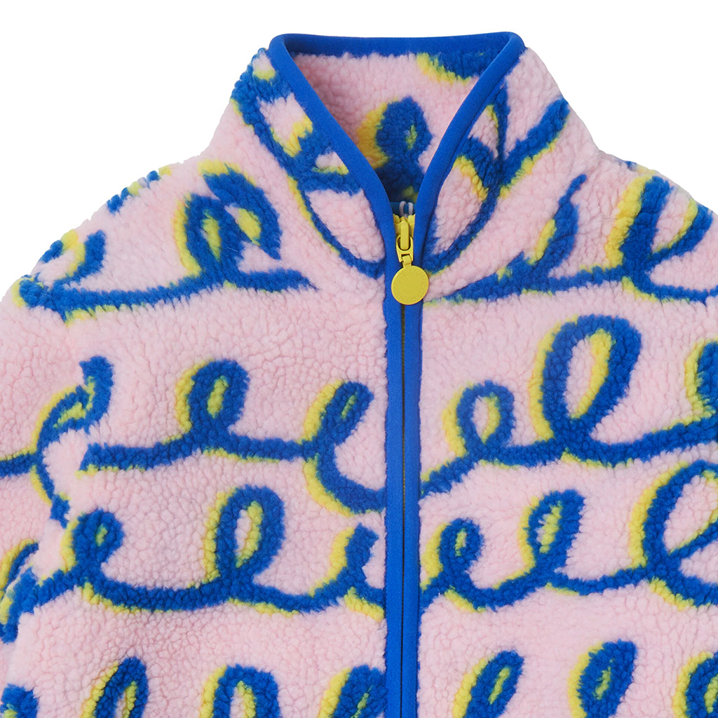 Stella McCartney Child Teddy Jacket Squiggle Print Pink