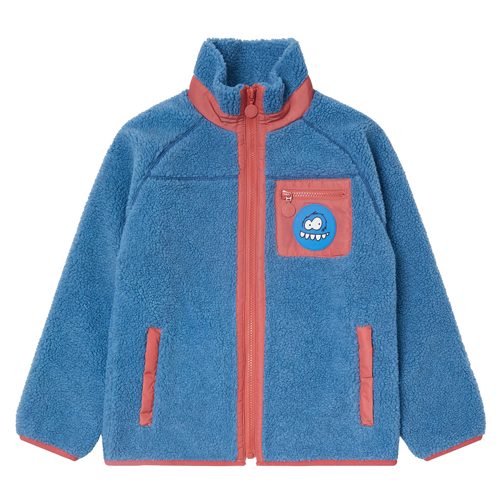 Stella McCartney Child Teddy Jacket With Yeti Badge Blue