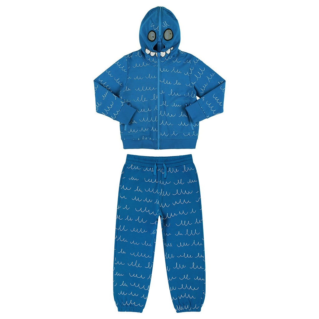 Stella McCartney Child Tracksuit Set With Monster Wiggle Print Blue