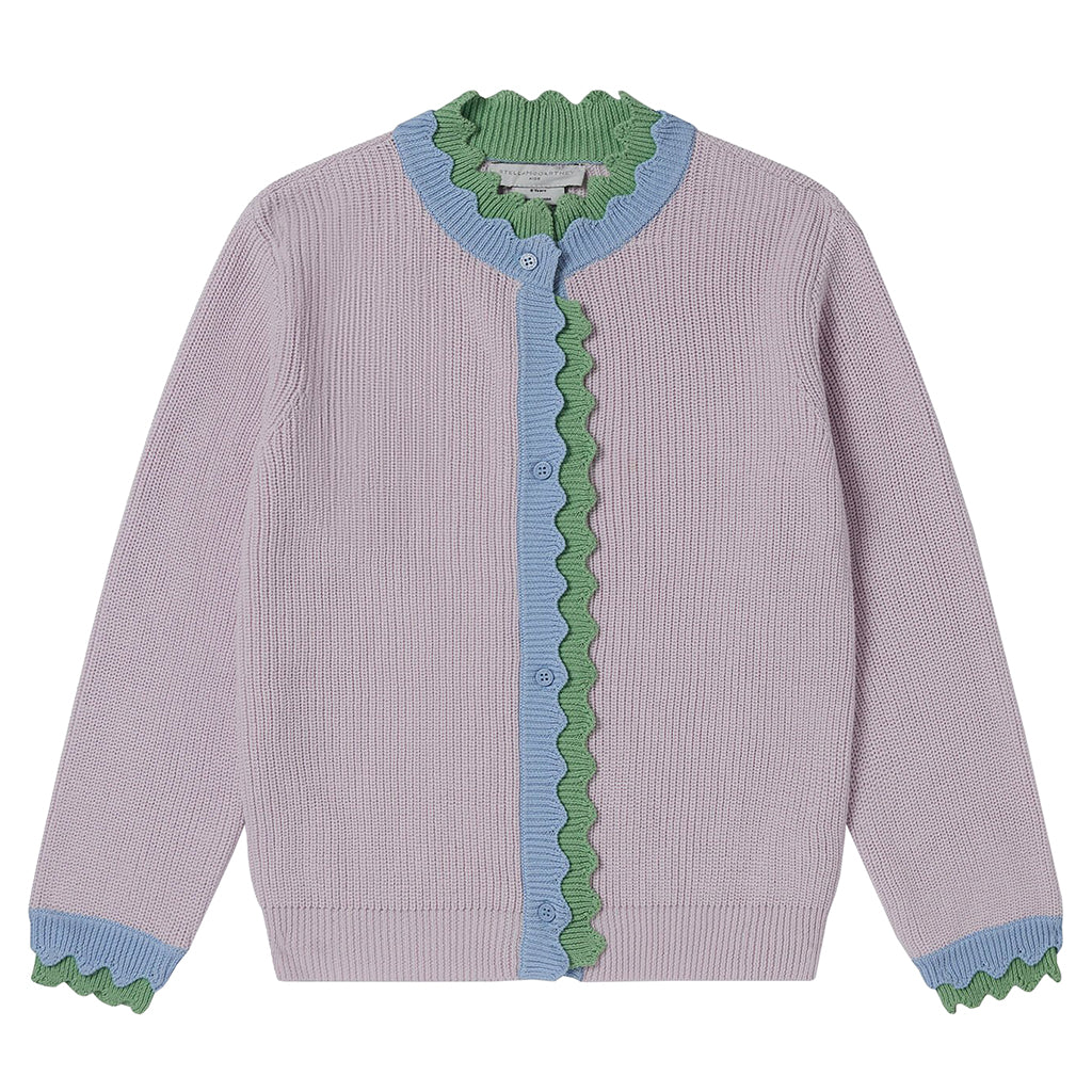 Stella McCartney Child Ric Rac Cardigan Purple