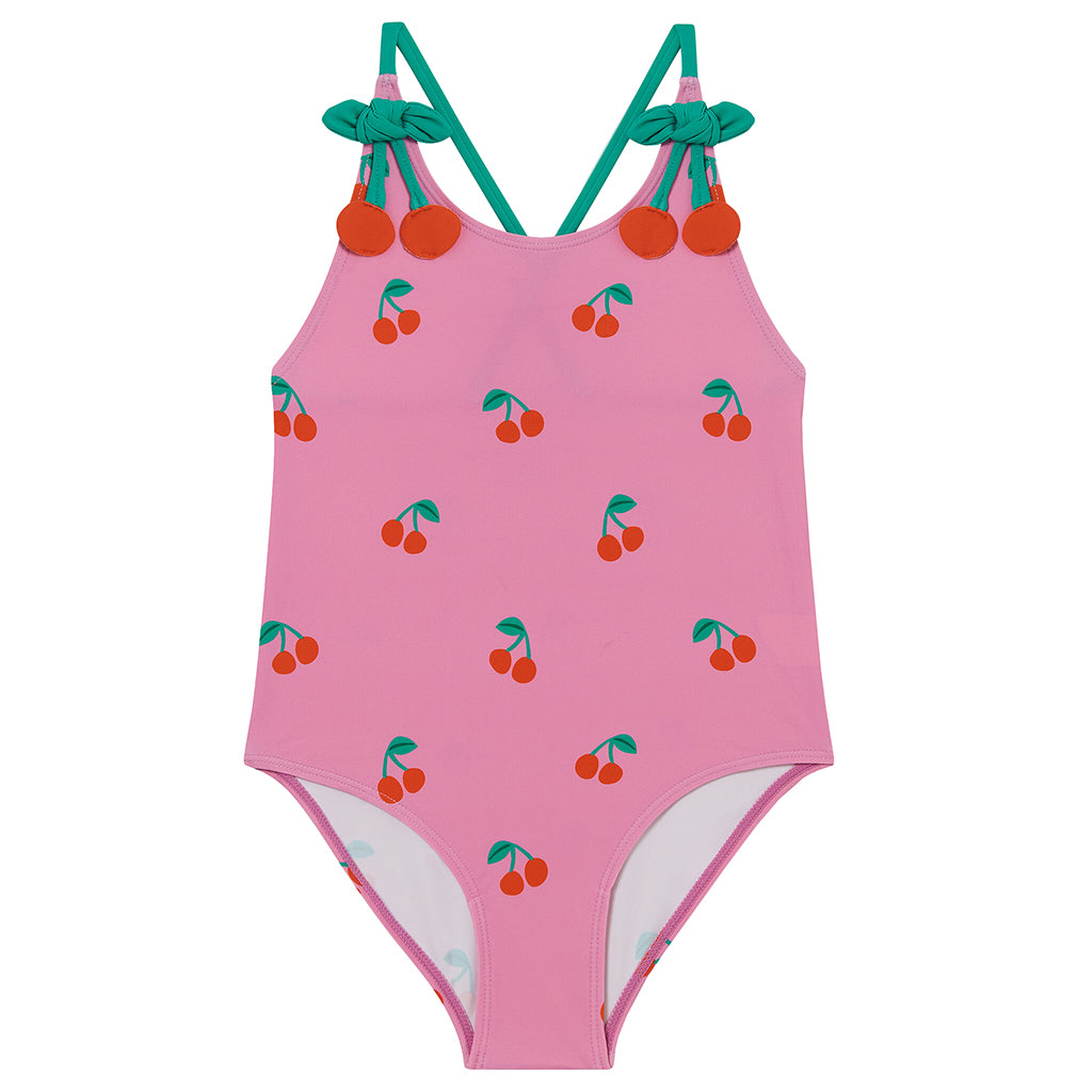 Stella McCartney Child Swimsuit Cherries Print Pink