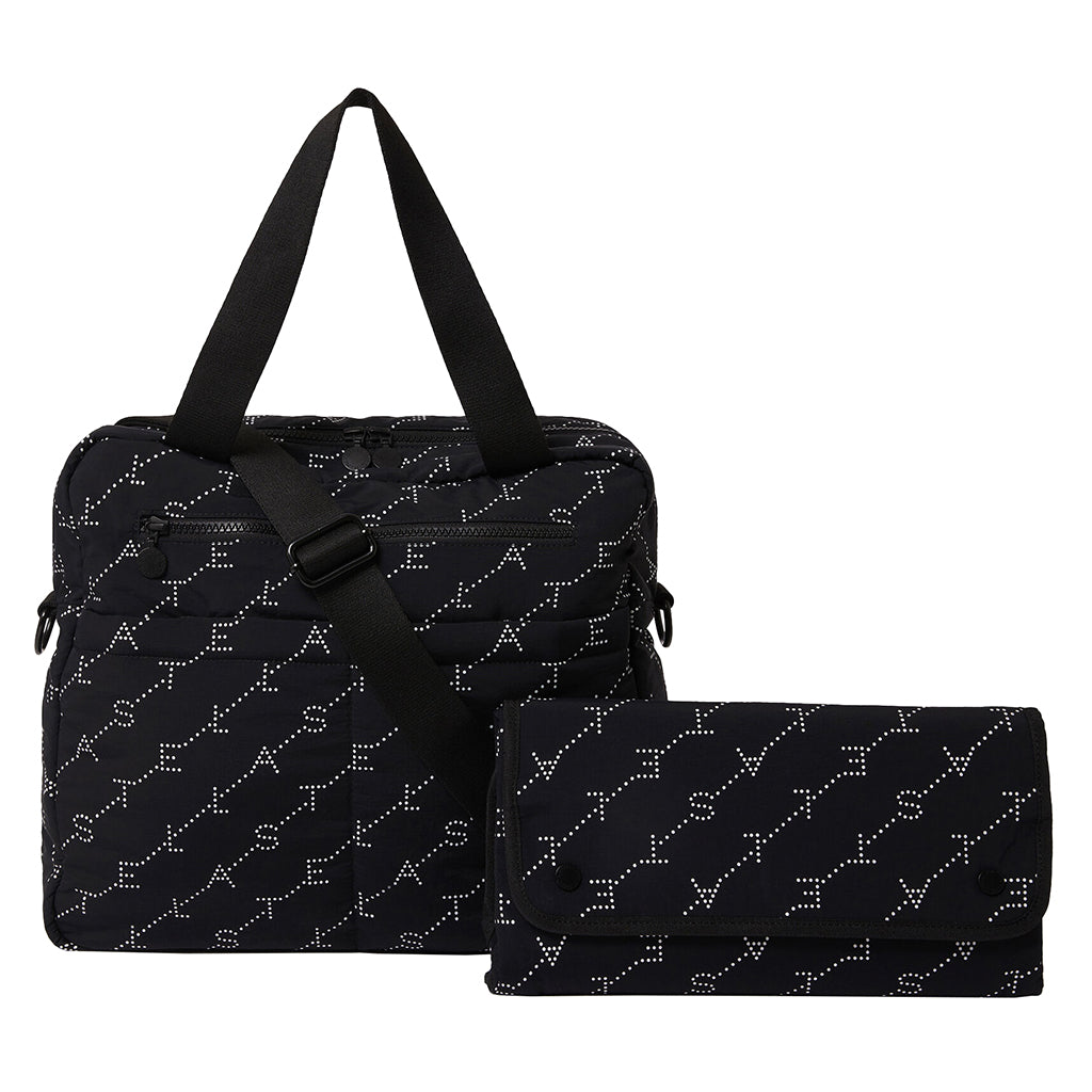 Stella McCartney Monogram Diaper Bag Black